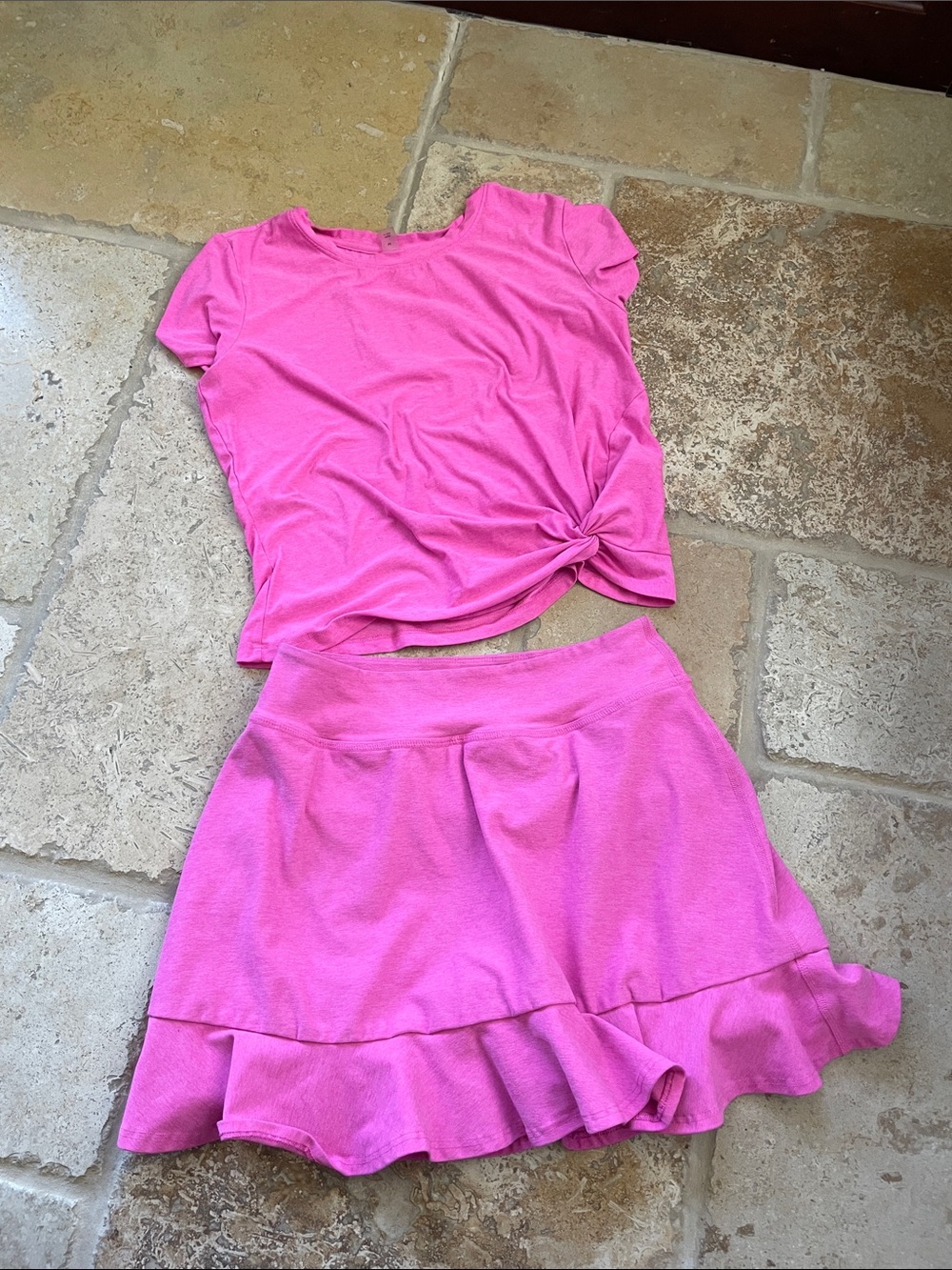 Beyond yoga top and skort. EUC